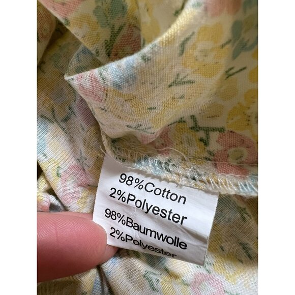 Spring Easter Pastel Twee Kidcore Coquette Floral Spring Church Midi Dress jr 12 - Picture 7 of 12